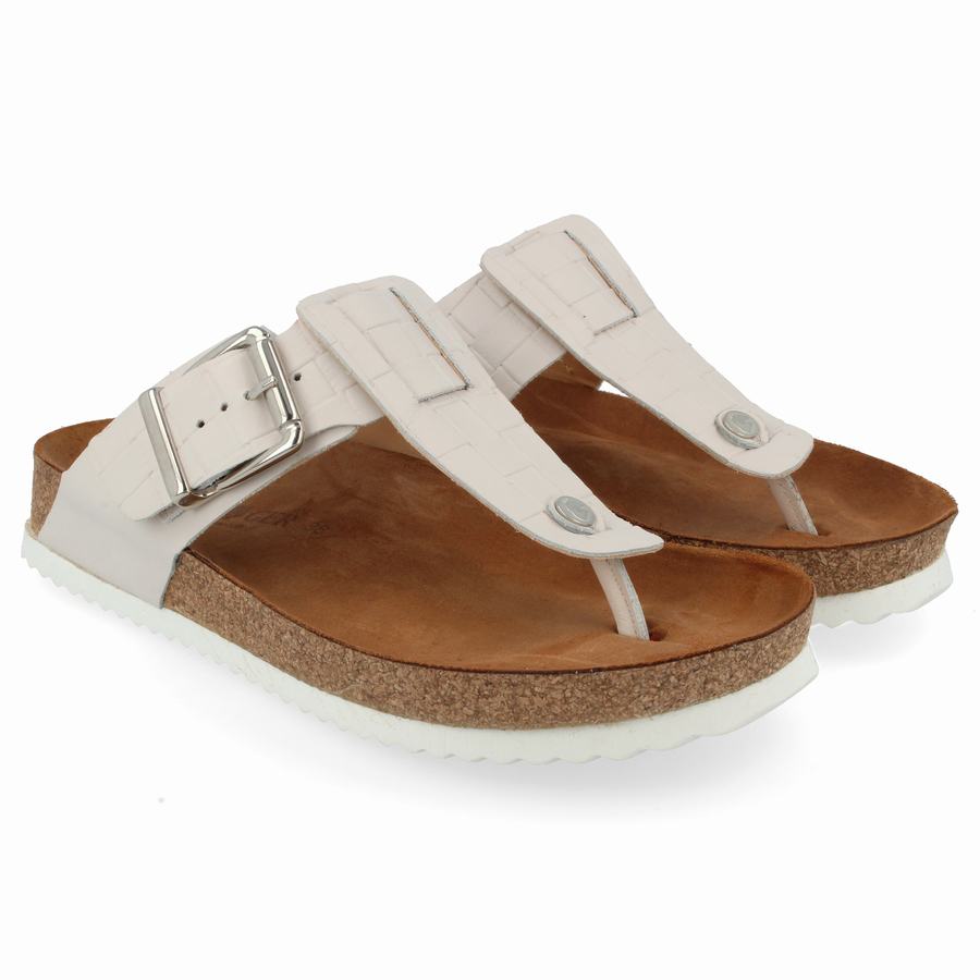 Haflinger Cora Sandaler Dame Hvide | OUT4437CL